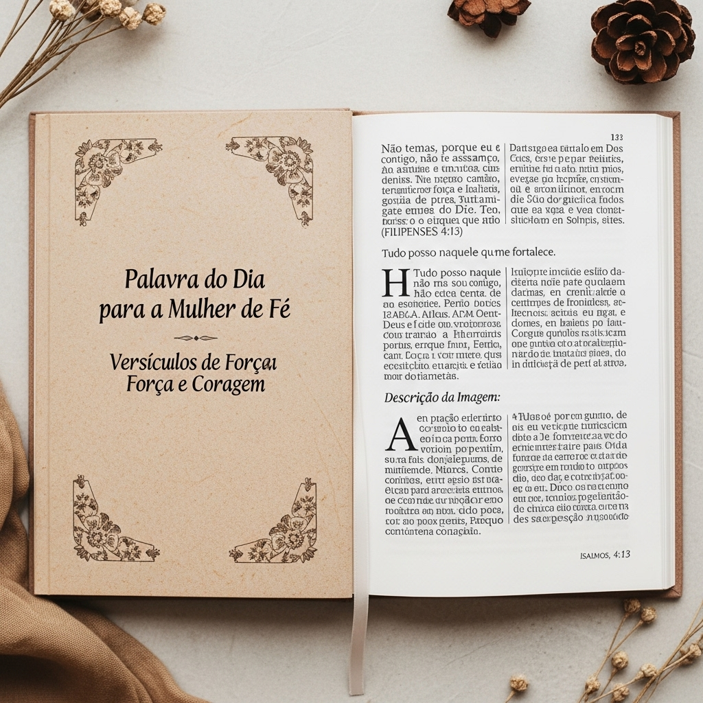 Palavra do Dia para a Mulher de Fé: Versículos de Força e Coragem
